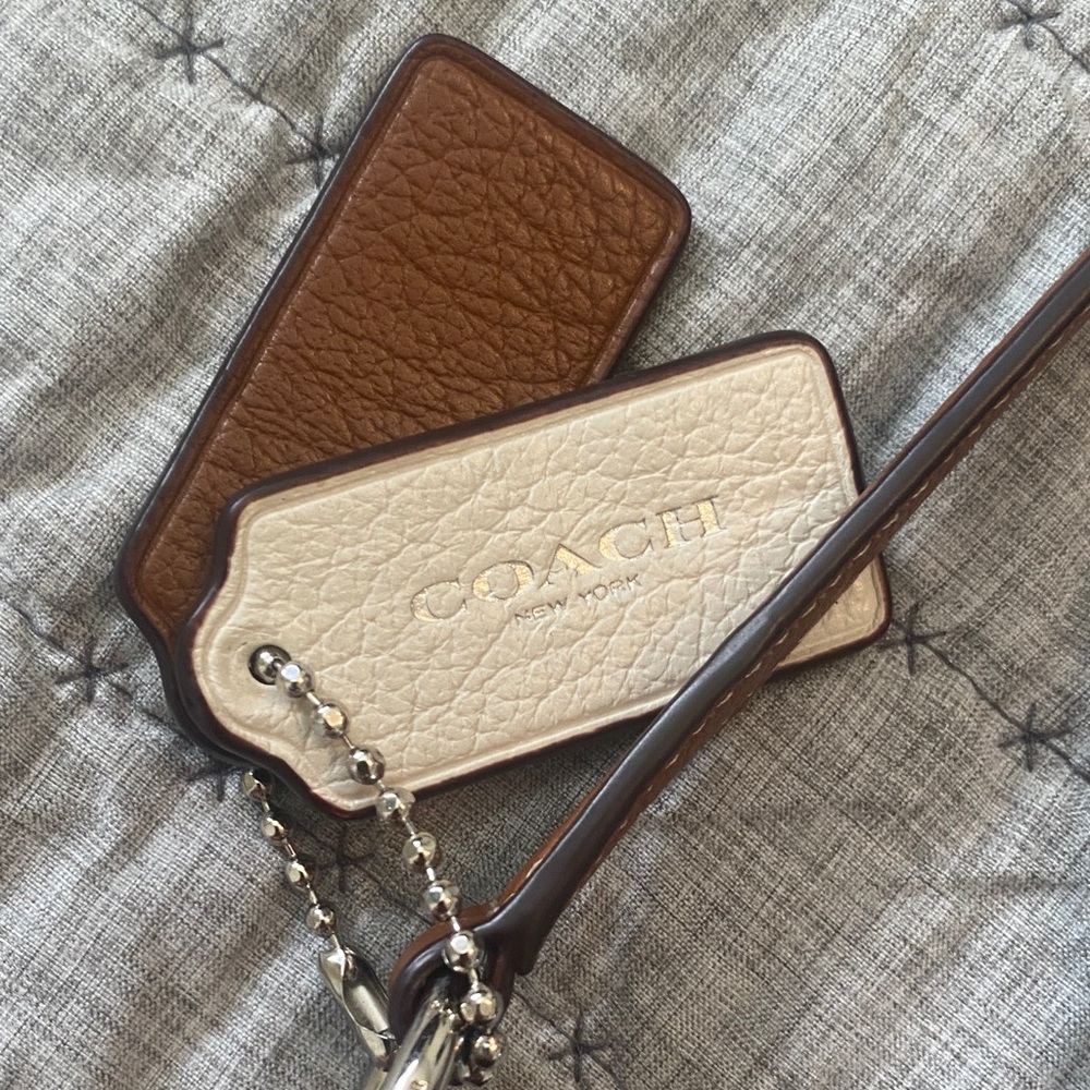 Coach Cream and Brown Crossbody Bag - Picture 3 of 5